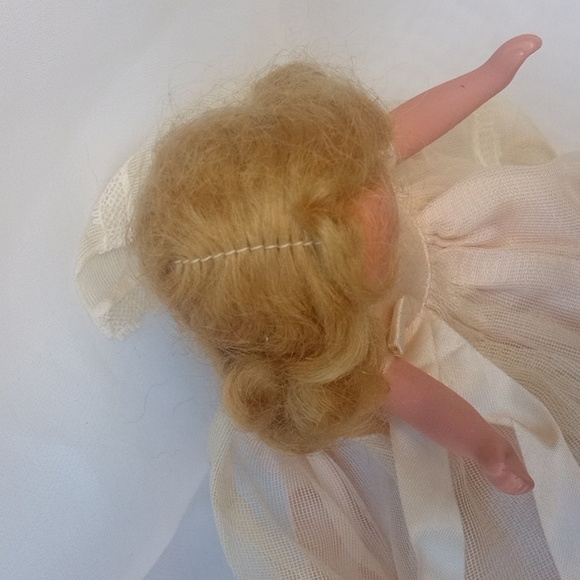 Collectible Vintage Nancy Ann Storybook Bisque Frozen Legs Doll Pink - Picture 7 of 12